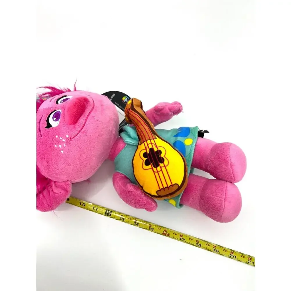 Trolls World Tour Cuddle Pillow Poppy with Guitar 20.5